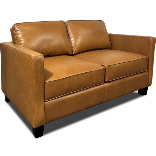 4040 Loveseat in Chestnut Top Grain Leather